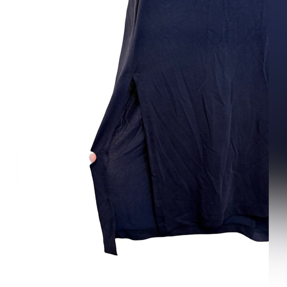 Lili Sidonio Navy Blue Back Cut Out Dress Size M/L NWT - Picture 4 of 14